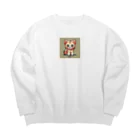 cute_coolのcute_cat Big Crew Neck Sweatshirt