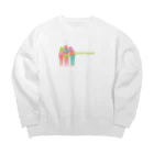 yurufemのSisterhood  Big Crew Neck Sweatshirt