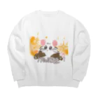 🕊相沢しあ🐈@ω愛好会のやわげねずみ Big Crew Neck Sweatshirt