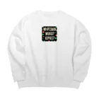 MACOCCHIの暗号化されたような日本語画像 Big Crew Neck Sweatshirt