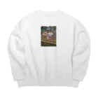 Mainn'zのスイーツパラダイス Big Crew Neck Sweatshirt