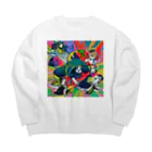 FoL_andのdogまん Big Crew Neck Sweatshirt