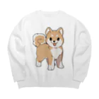 CAPE ONLINE SUZURI店の柴犬（ゆるめのいぬずかん） Big Crew Neck Sweatshirt