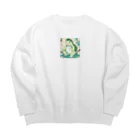 bigbamboofamilyの河童！？ Big Crew Neck Sweatshirt