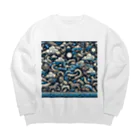 nyonsunの宝箱の自然界からのメッセージ4 Big Crew Neck Sweatshirt