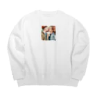 メアリーの「恋人のキス」 Big Crew Neck Sweatshirt