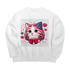 yasurin7000のアメリカンなアメリカンカール Big Crew Neck Sweatshirt