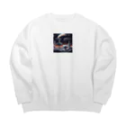 Banksy-sの1. Futura Space Station Big Crew Neck Sweatshirt