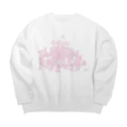 Drecome_Designの【積もったheart mark】百のハート♡飴霰(あめあられ) Big Crew Neck Sweatshirt