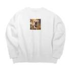 h_n_k_kの可愛い小型犬 Big Crew Neck Sweatshirt