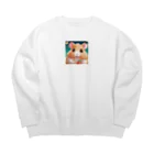 hono想(そう)イタグレ日記のこんにちは！ Big Crew Neck Sweatshirt