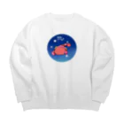 もふもふ堂の蠍座 Big Crew Neck Sweatshirt