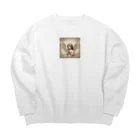 stonefishの落書きをする天使 Big Crew Neck Sweatshirt