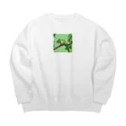 shoheiiwasaの動物園のカメレオン Big Crew Neck Sweatshirt