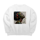 miuranの融合1 Big Crew Neck Sweatshirt