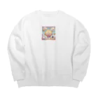 ごみちゃんショップのびっとこくん Big Crew Neck Sweatshirt