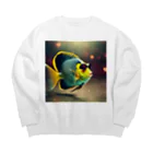 ゆるひつじのパリピ熱帯魚くん Big Crew Neck Sweatshirt