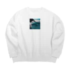 EddieのWAVES Big Crew Neck Sweatshirt