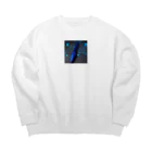 EddieのBlue rocket Big Crew Neck Sweatshirt