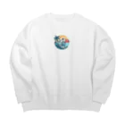 luxuryskydroneのLUXACE Big Crew Neck Sweatshirt