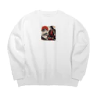 ちゃむちゃむのサムライハート Big Crew Neck Sweatshirt