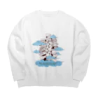 Citrus Gardenの天空の積読家 Big Crew Neck Sweatshirt