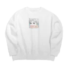 greenQのイギリスBoyの大切なもの Big Crew Neck Sweatshirt