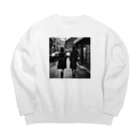 kam-kam0713のスタイリッシュな女性達NO.10 Big Crew Neck Sweatshirt