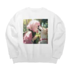 ぶーたんの犬との素敵な週末 Big Crew Neck Sweatshirt