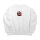 Mofflesのリスス Big Crew Neck Sweatshirt