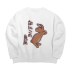 ミナミコアリクイ【のの】のなにこの気圧【うさぎ】 Big Crew Neck Sweatshirt