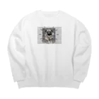 ぱぐ✩.*˚パグ✩.*˚PUG✩.*˚の後光が差すパグ Big Crew Neck Sweatshirt