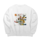 MistyStarkのダイアグラム Big Crew Neck Sweatshirt