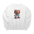 Sachi0625のレトロ戦闘ロボットＬ Big Crew Neck Sweatshirt