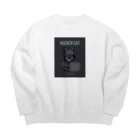 SINOBI7のはっかーきゃっと Big Crew Neck Sweatshirt