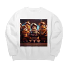 decogoriraの仲間の絆 Big Crew Neck Sweatshirt