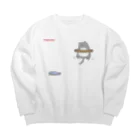 うさやの磔の刑の最中に魚を見つけた猫 Big Crew Neck Sweatshirt