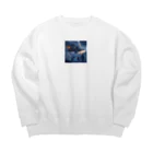 AQUAMETAVERSEの未確認飛行物体　なでしこ1478 Big Crew Neck Sweatshirt