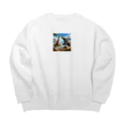 万事屋のキリン同士の激アツ対決が勃発！ Big Crew Neck Sweatshirt