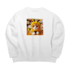 終わらない夢🌈のミツバチ🐝のコスプレをした🐱にゃんこ🐾 Big Crew Neck Sweatshirt