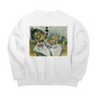 シーシャ美術館の『リンゴの籠とシーシャのある静物』 Big Crew Neck Sweatshirt