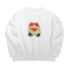 DOGDI_SUITAのふわふわコーギー（レッド） Big Crew Neck Sweatshirt