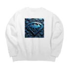 mori_393988のジオメトリックなスーパーヒーローシンボル Big Crew Neck Sweatshirt