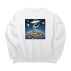 メアリーの宇宙の奥深くで見つかった Big Crew Neck Sweatshirt