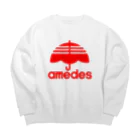 にゃんこ王子のにゃんこ王子 雨です Big Crew Neck Sweatshirt