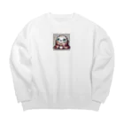 中村悠弥のブランケットにくるまるゴマフアザラシ Big Crew Neck Sweatshirt