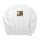 AQUAMETAVERSEの美女の眠り　なでしこ1478 Big Crew Neck Sweatshirt