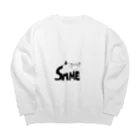 ppp_youtube_のセイムシャークくん Big Crew Neck Sweatshirt