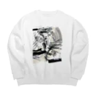 imy1102のgraffiti Big Crew Neck Sweatshirt