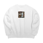 kaitaku1215の幻想部屋　冬 Big Crew Neck Sweatshirt